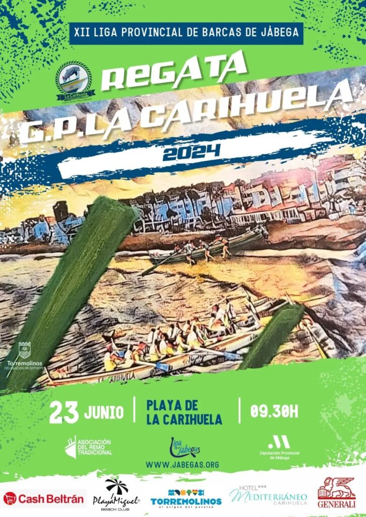 La XII Liga Provincial de Barcas de Jábega-Copa Pepe Almoguera,tendrá este domingo parada en La Carihuela