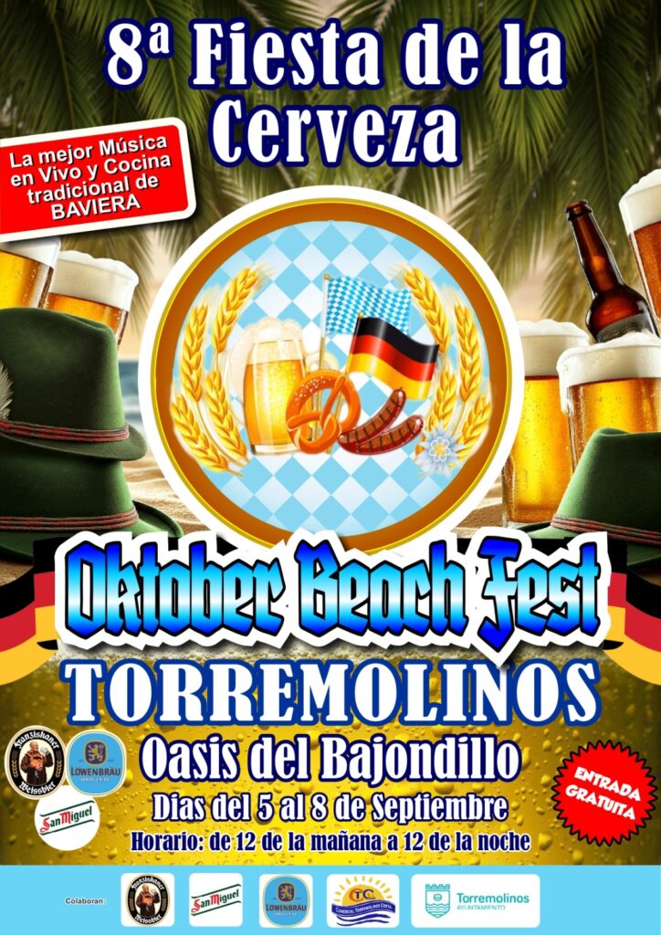 Torremolinos recibe del 5 al 8 de septiembre el ‘Oktober Beach Fest’